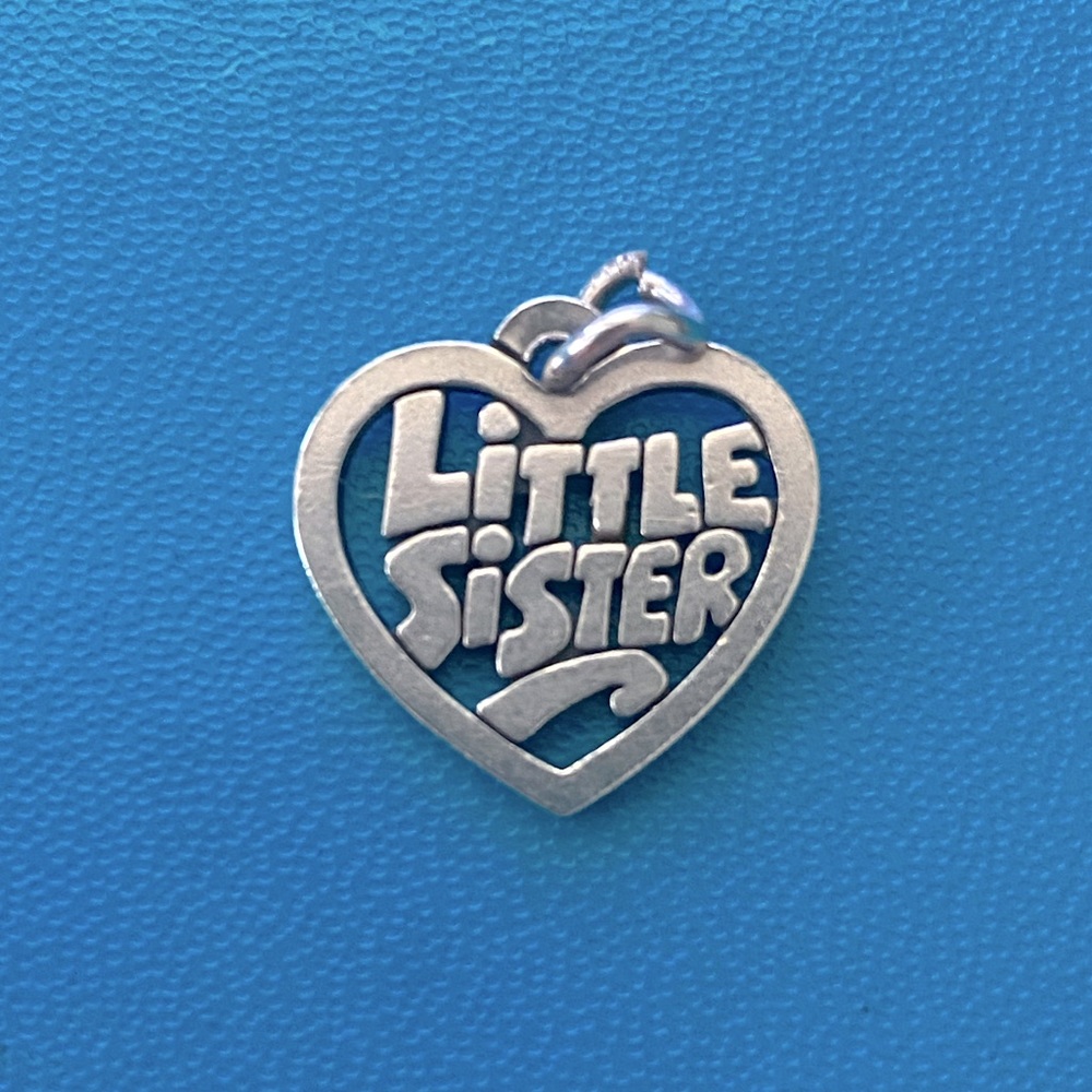 James Avery Little Sister Heart Charm